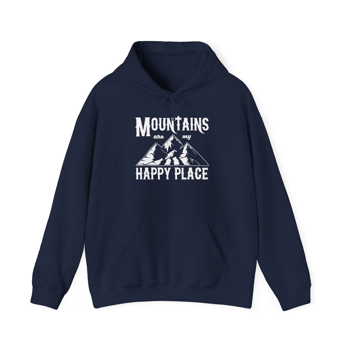 mountains are my happy place adventure hoodie