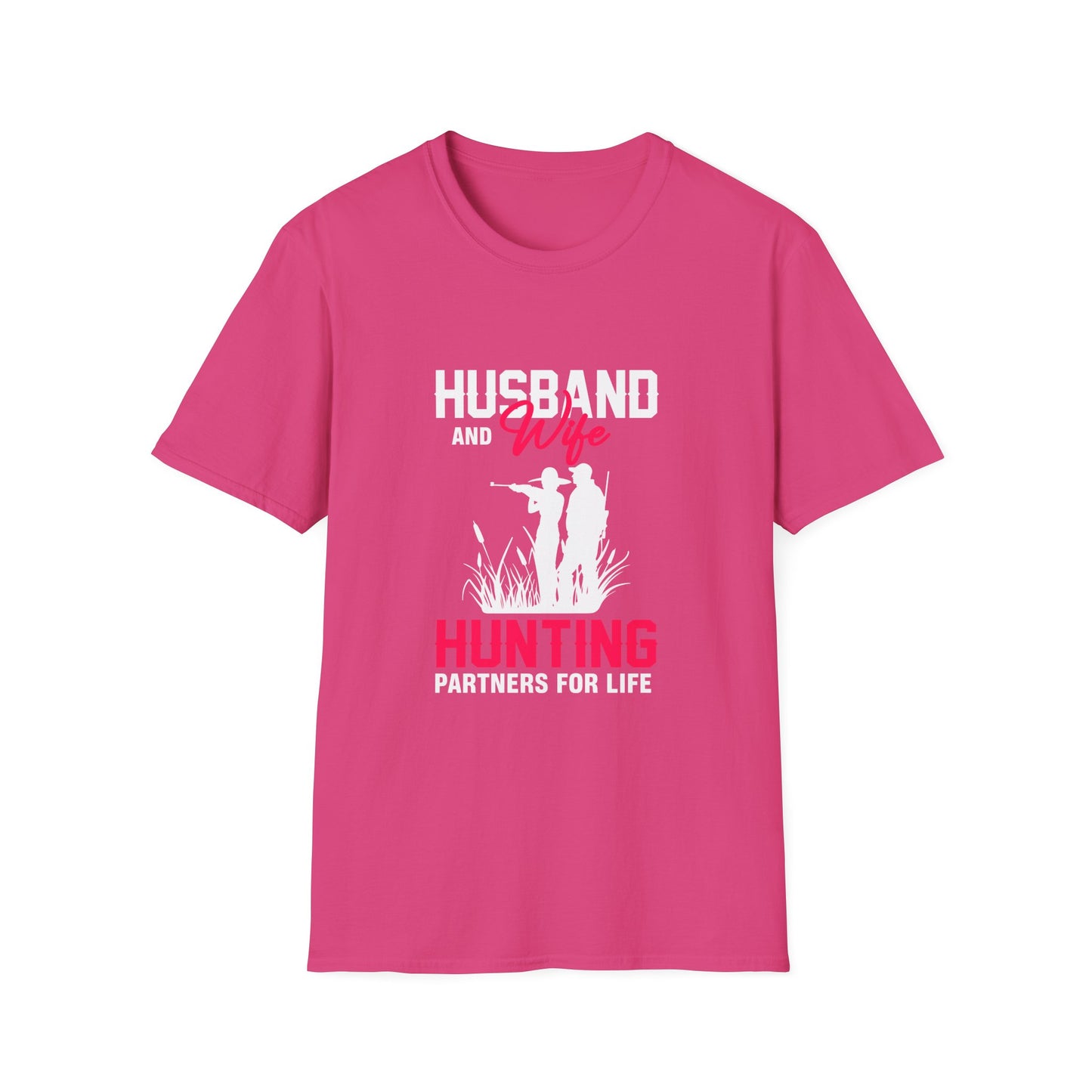 husband and wife hunting partners for life t-shirt