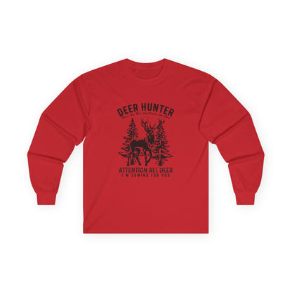 Deer Hunter Long Sleeve Shirt For Hunting Enthusiasts