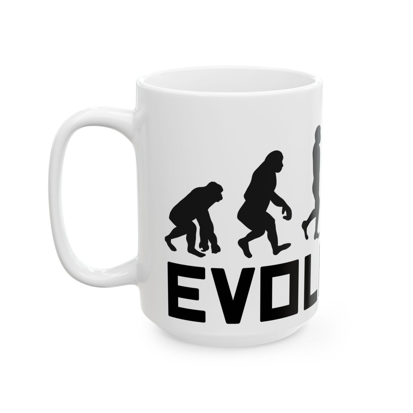 journey through time evolution mug for coffee lovers