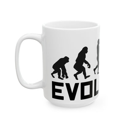 Journey Through Time Evolution Mug For Coffee Lovers