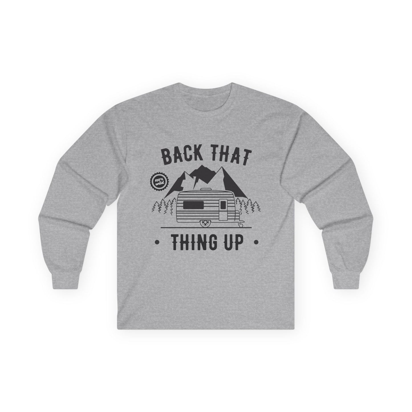 adventure awaits retro camper long sleeve shirt