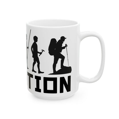 Journey Through Time Evolution Mug For Coffee Lovers