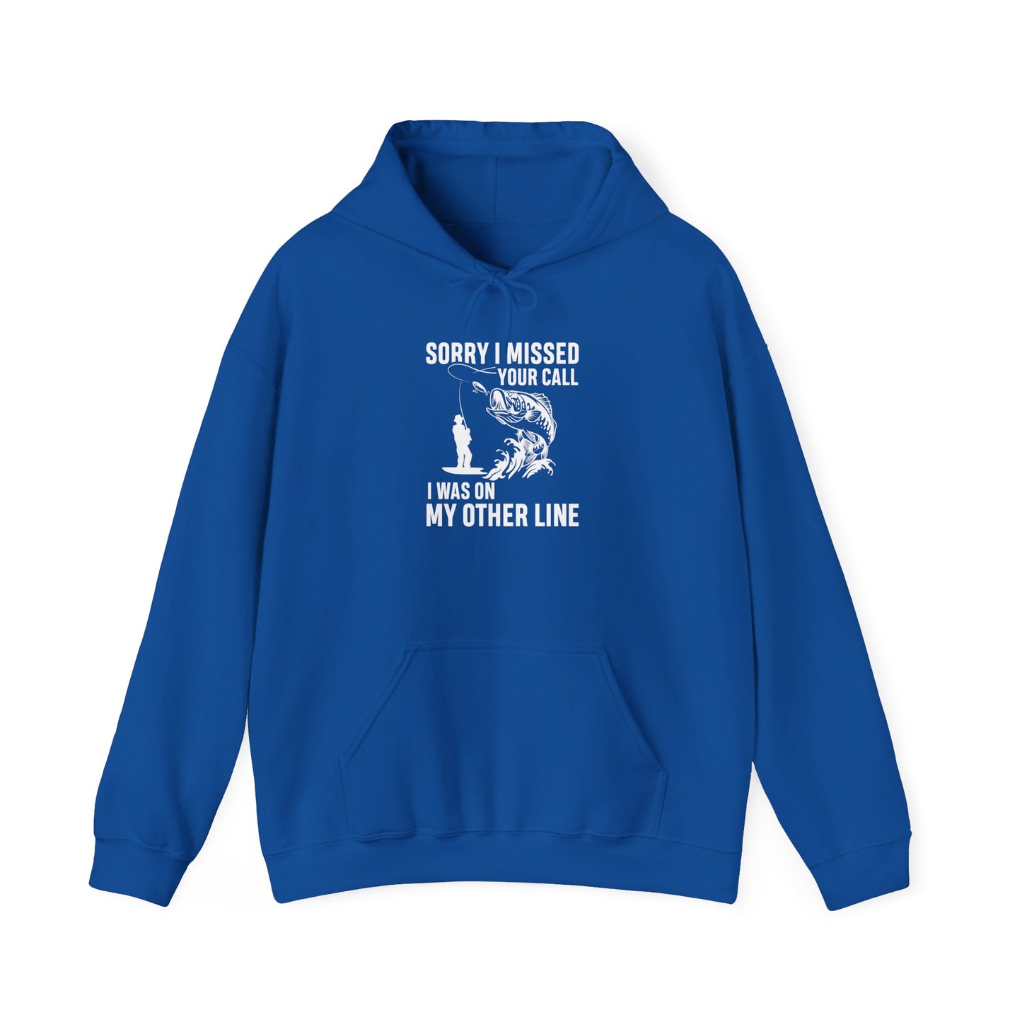 fishing humor meets style sorry i missed your call hoodie