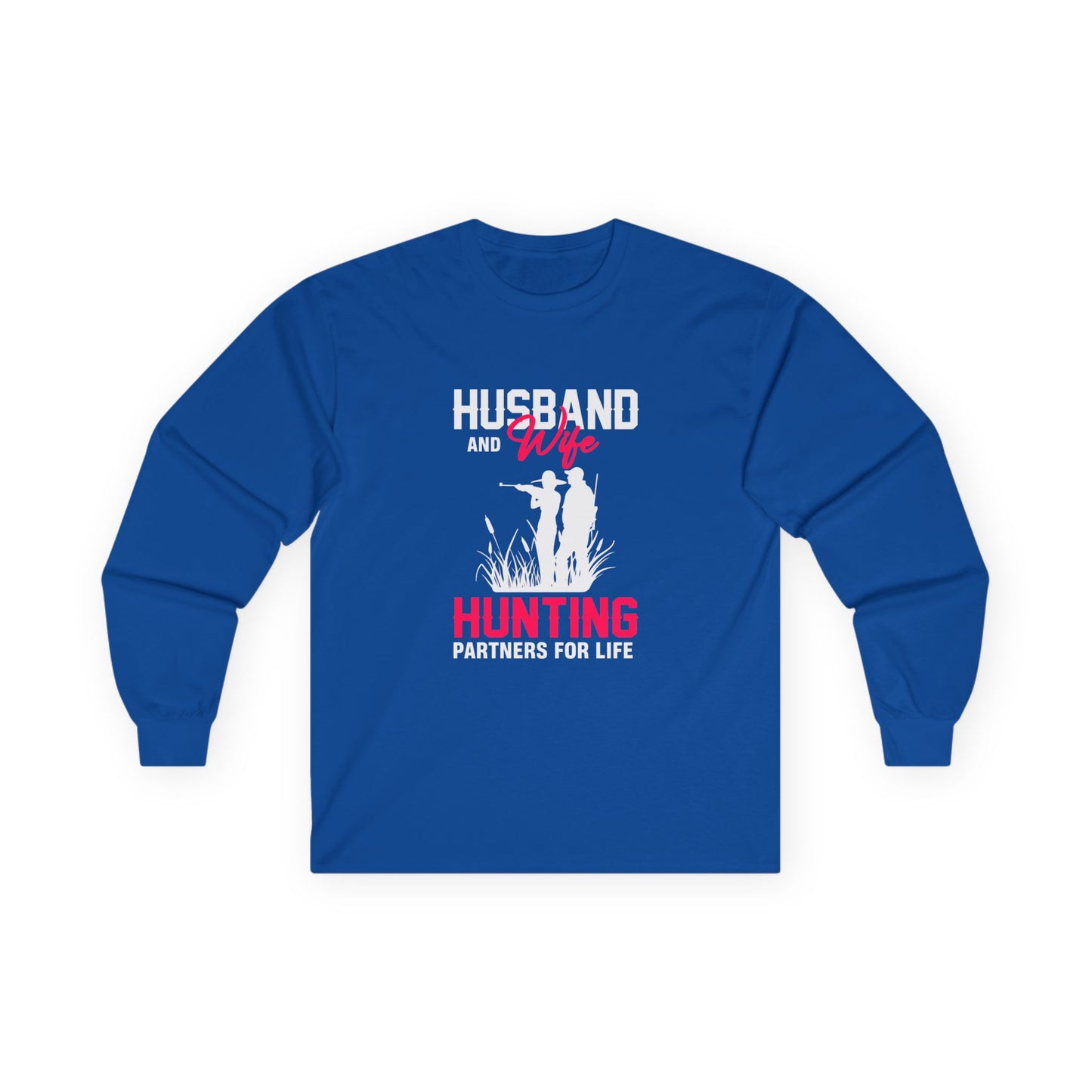 husband and wife hunting partners long sleeve shirt