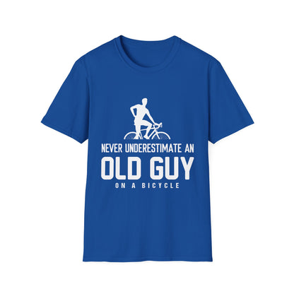 Never Underestimate An Old Guy On A Bicycle Tee