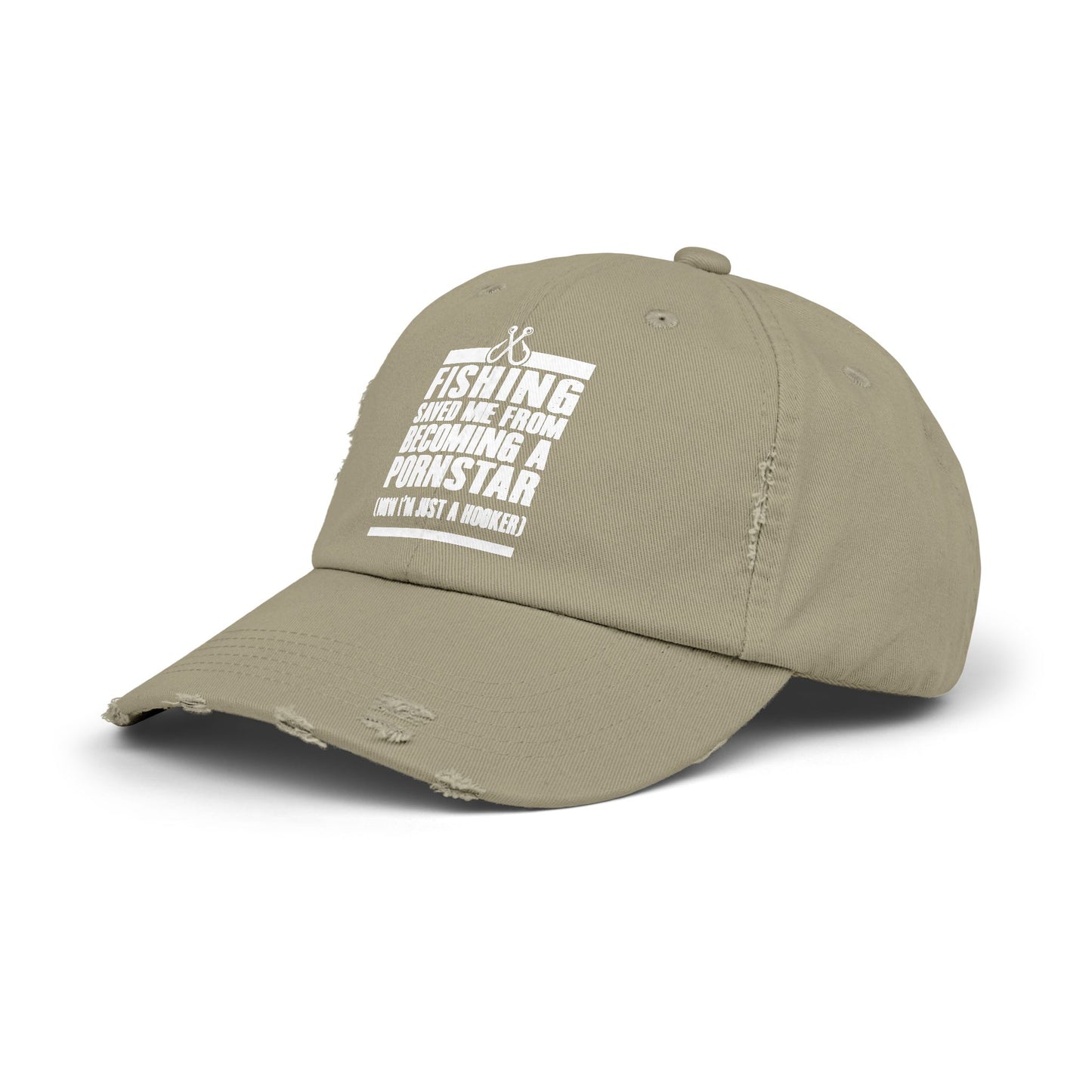 fishing saved me humorous hat for fun loving anglers