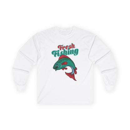 Fresh Fishing Long Sleeve Shirt With Whimsical Design