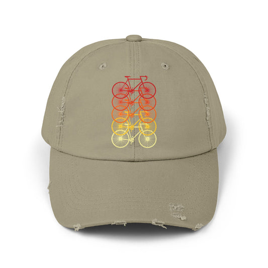 Colorful Bicycle Stack Design Cotton Hat