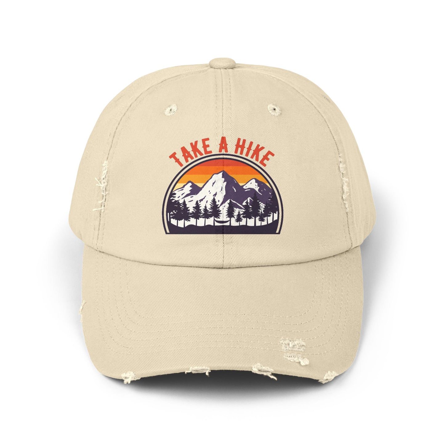 graphic hat showcasing mountain adventure enthusiasm