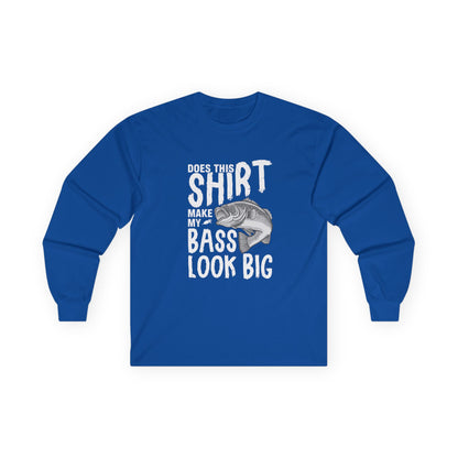 Playful Fishing Long Sleeve Shirt With Humorous Design