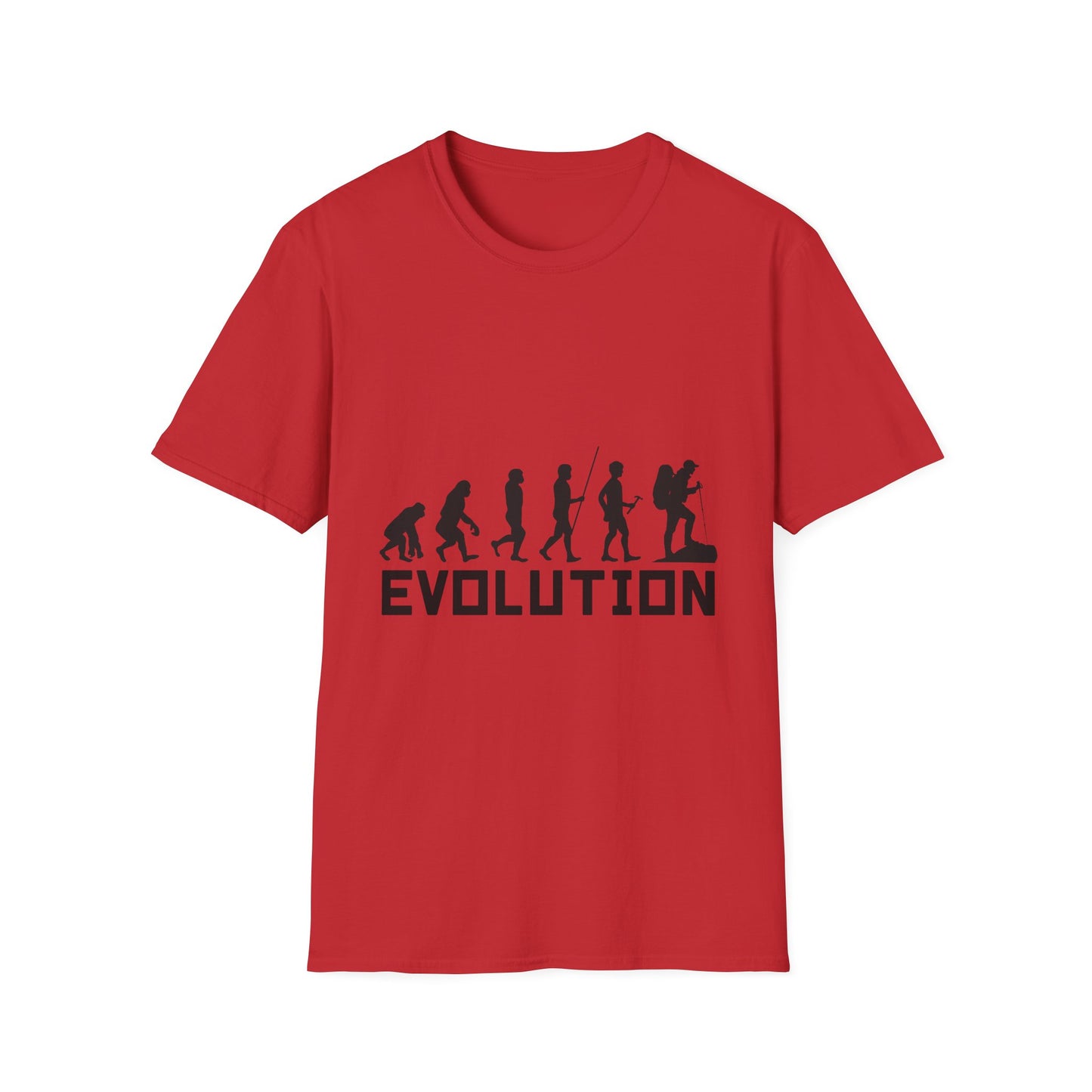 evolutionary journey t-shirt from ape to explorer