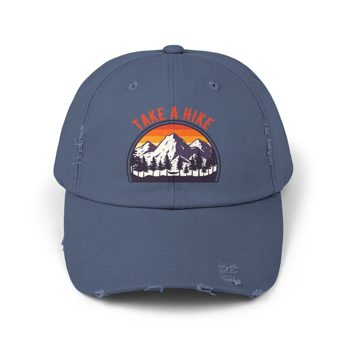 graphic hat showcasing mountain adventure enthusiasm