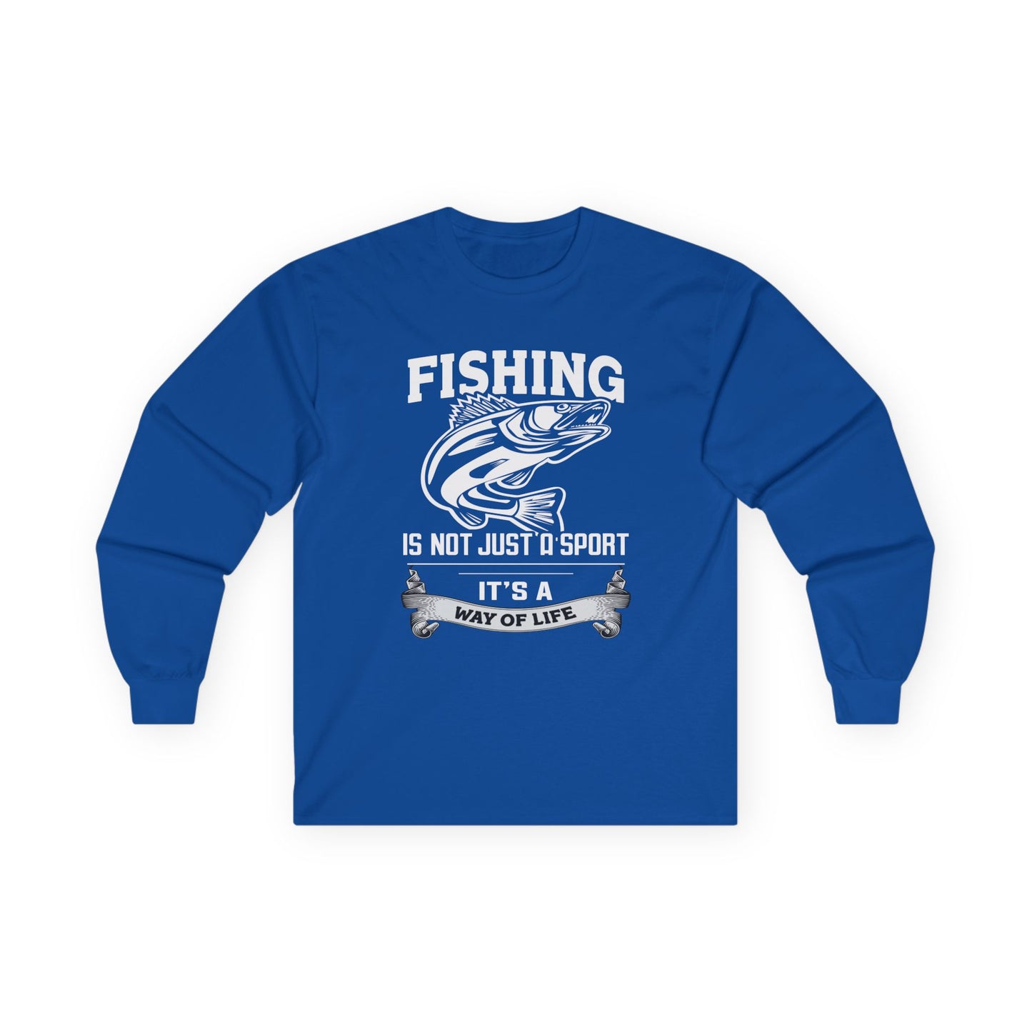 fishing passion long sleeve shirt way of life design