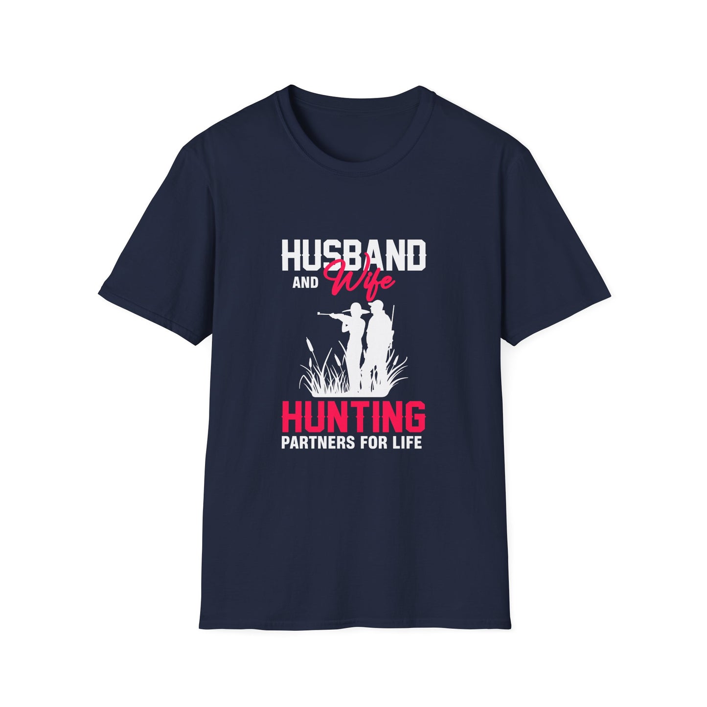 husband and wife hunting partners for life t-shirt