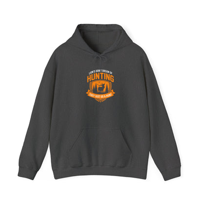 Lions Dont Dream Adventure Hoodie In Black  Orange