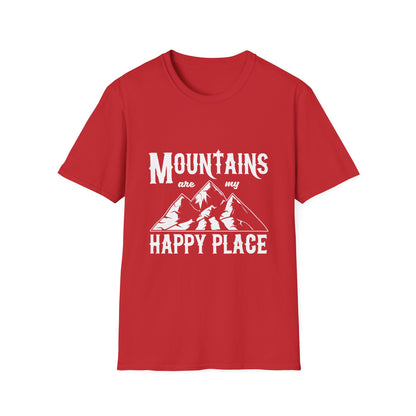 Mountains My Happy Place Shirt Outdoor Adventure Wear