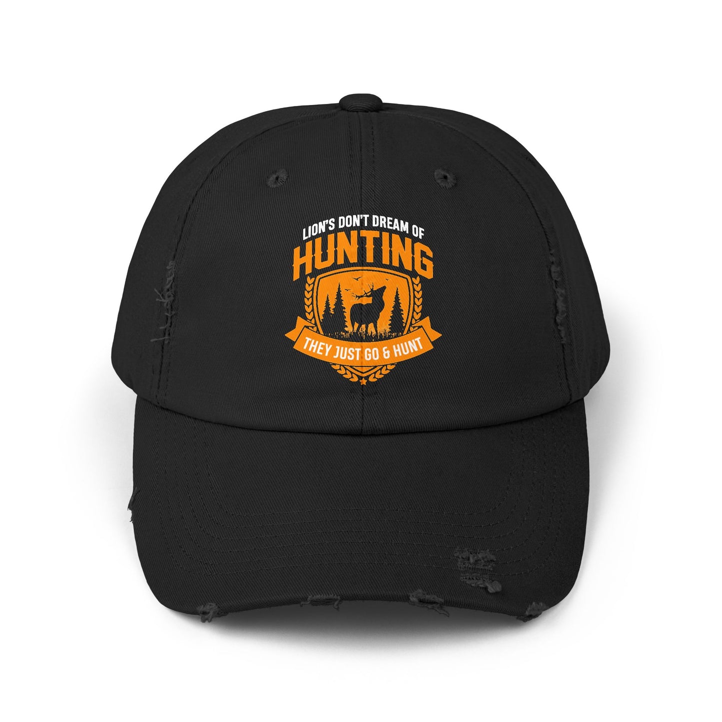 bold hunting hat featuring majestic deer design