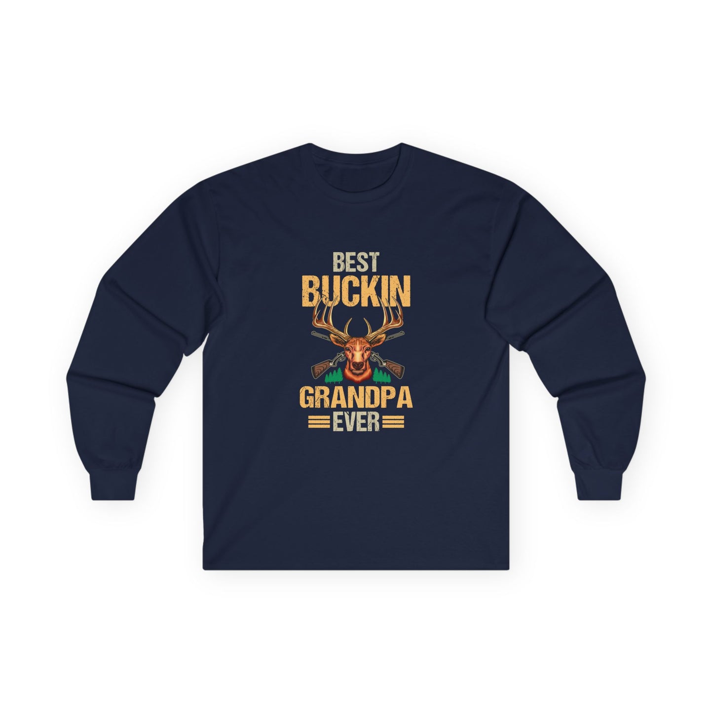 best buckin grandpa ever hunting long sleeve shirt