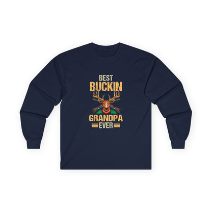 Best Buckin Grandpa Ever Hunting Long Sleeve Shirt