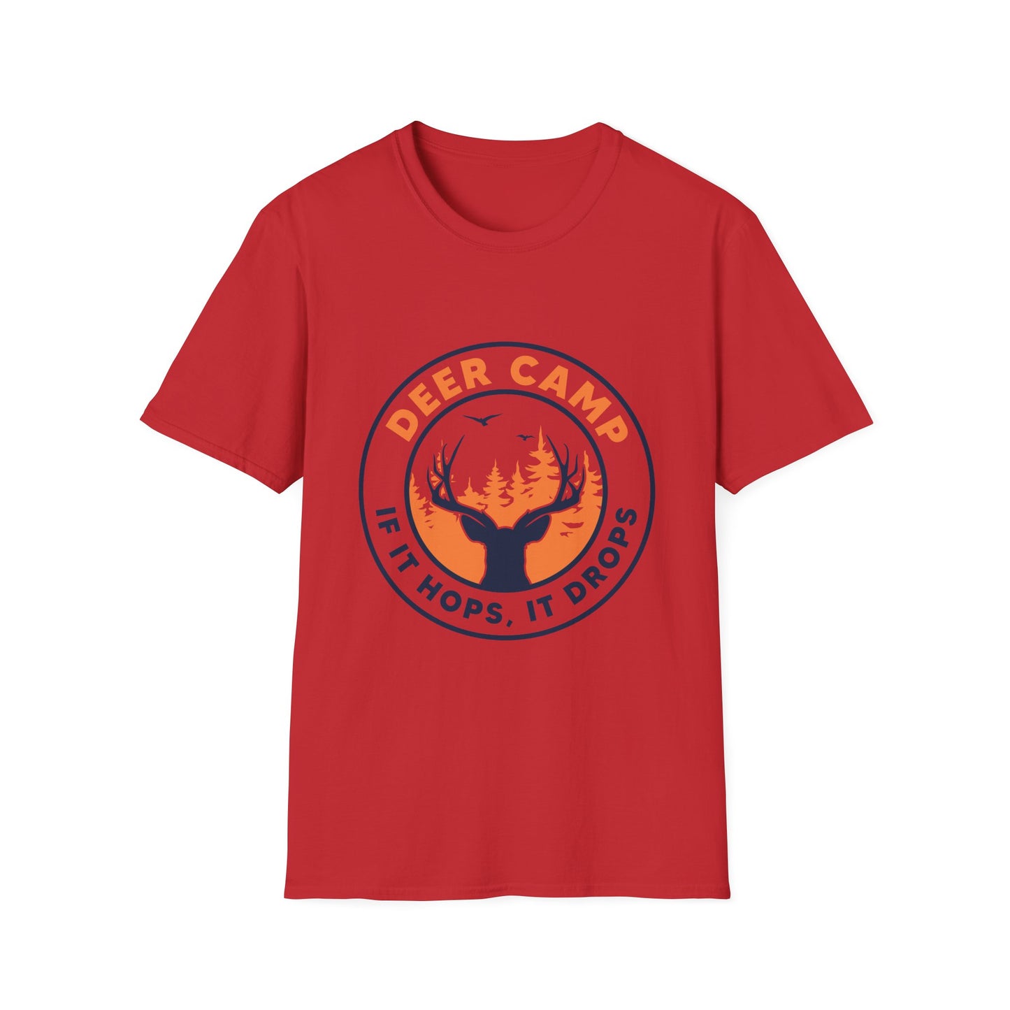 embrace adventure with our deer camp t-shirt design