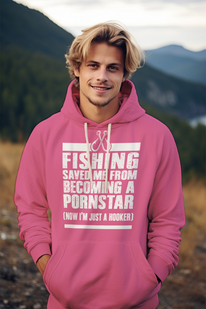 Fishing Saved Me Hoodie Funny Angler Gift Idea