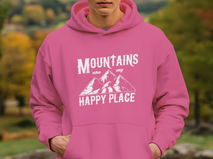 Mountains Are My Happy Place Adventure Hoodie