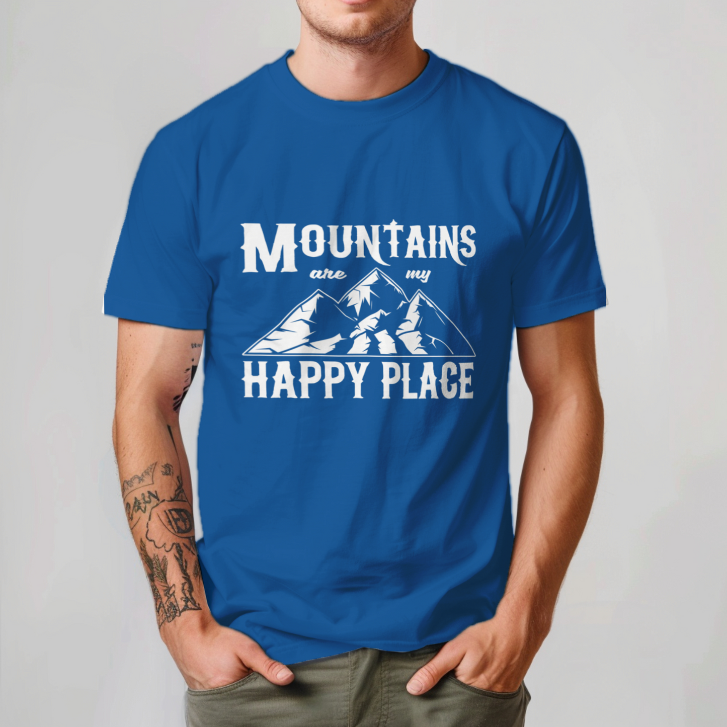 mountains my happy place shirt outdoor adventure wear