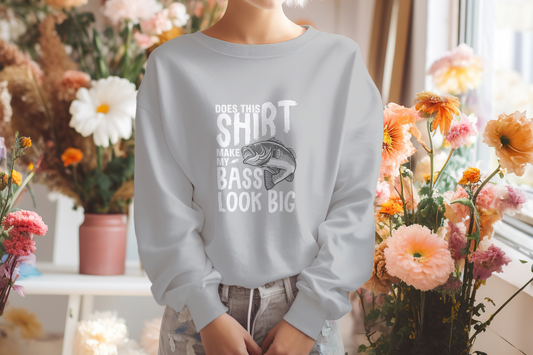 Playful Fishing Long Sleeve Shirt With Humorous Design