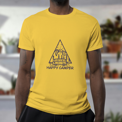 Embrace Adventure With The Happy Camper Mountain Tee