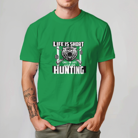 Embark On Adventure With Bold Bear Hunting Tee