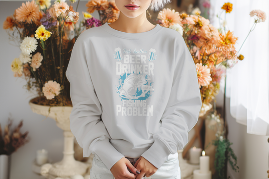 Casual Long Sleeve With Humor For Fishing Beer Fans