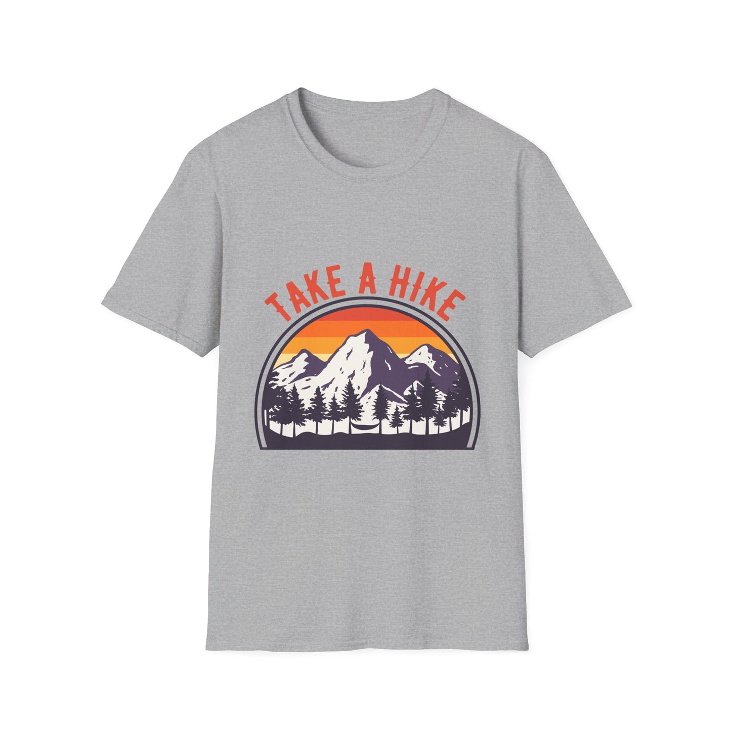 adventure awaits stylish mountain sunset t shirt design