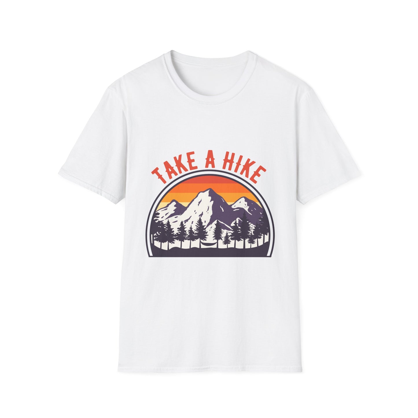 adventure awaits stylish mountain sunset t shirt design