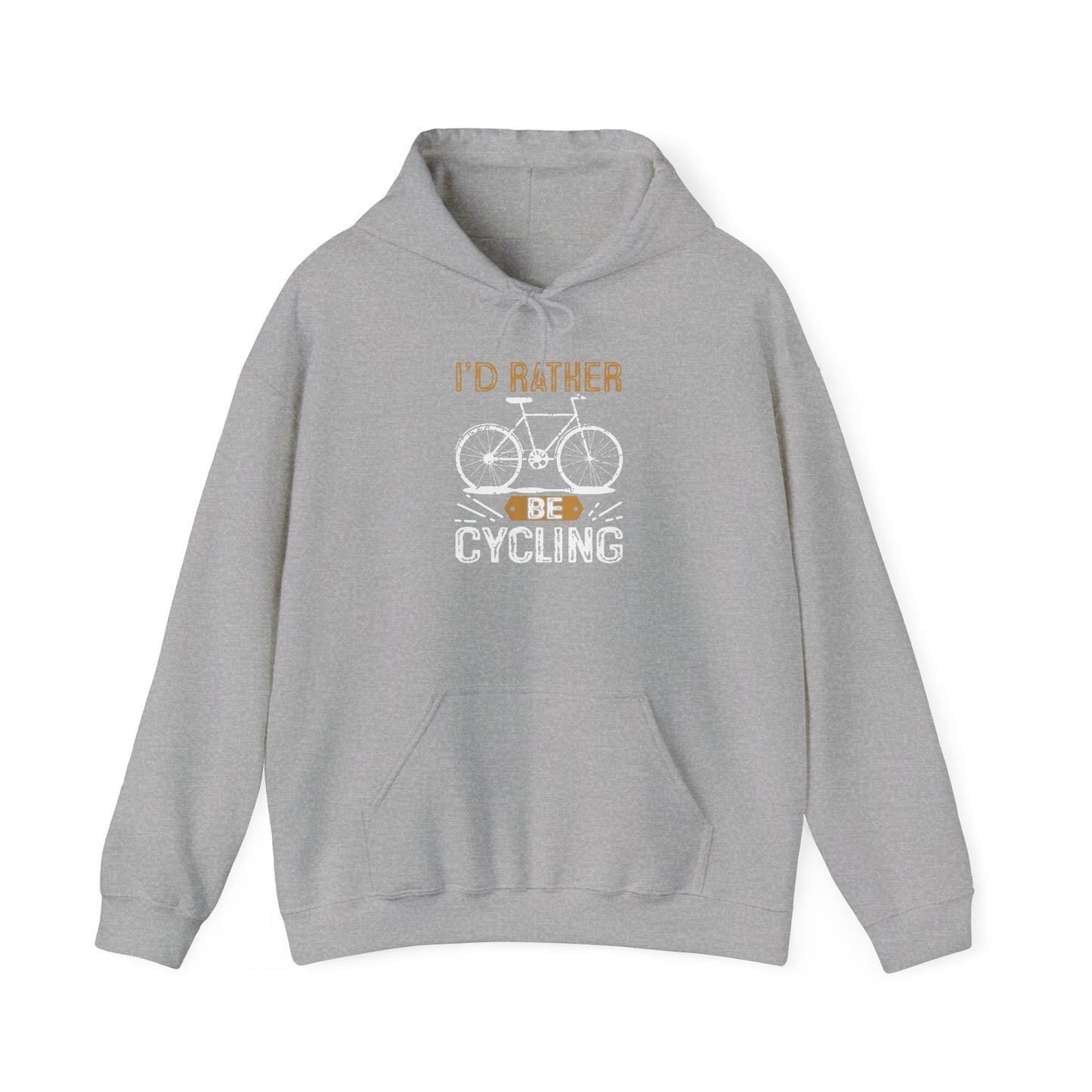 cycling passion hoodie distressed gold and vintage design