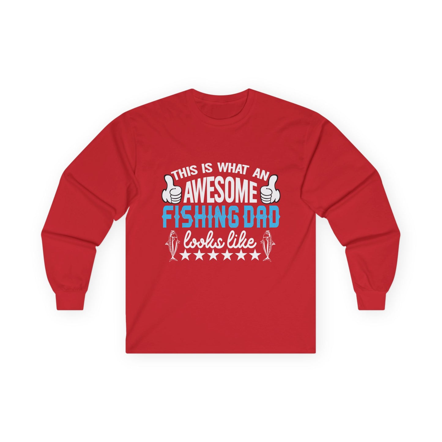 awesome fishing dad long sleeve shirt for dads