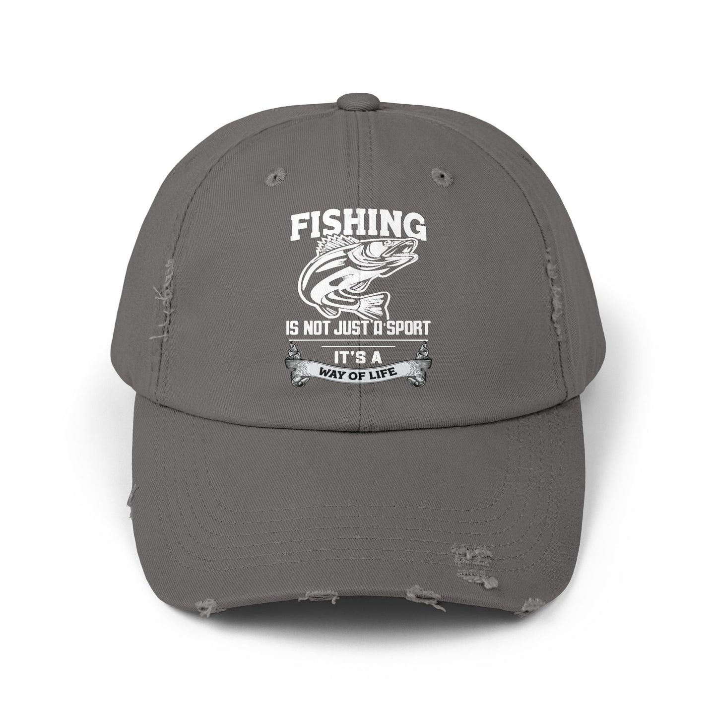 fishing way of life hat with dynamic bass design