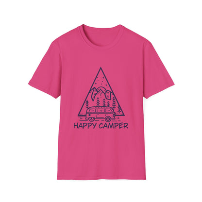 Embrace Adventure With The Happy Camper Mountain Tee