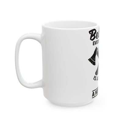 Rugged Adventures Crossed Axes Mug With Custom Option