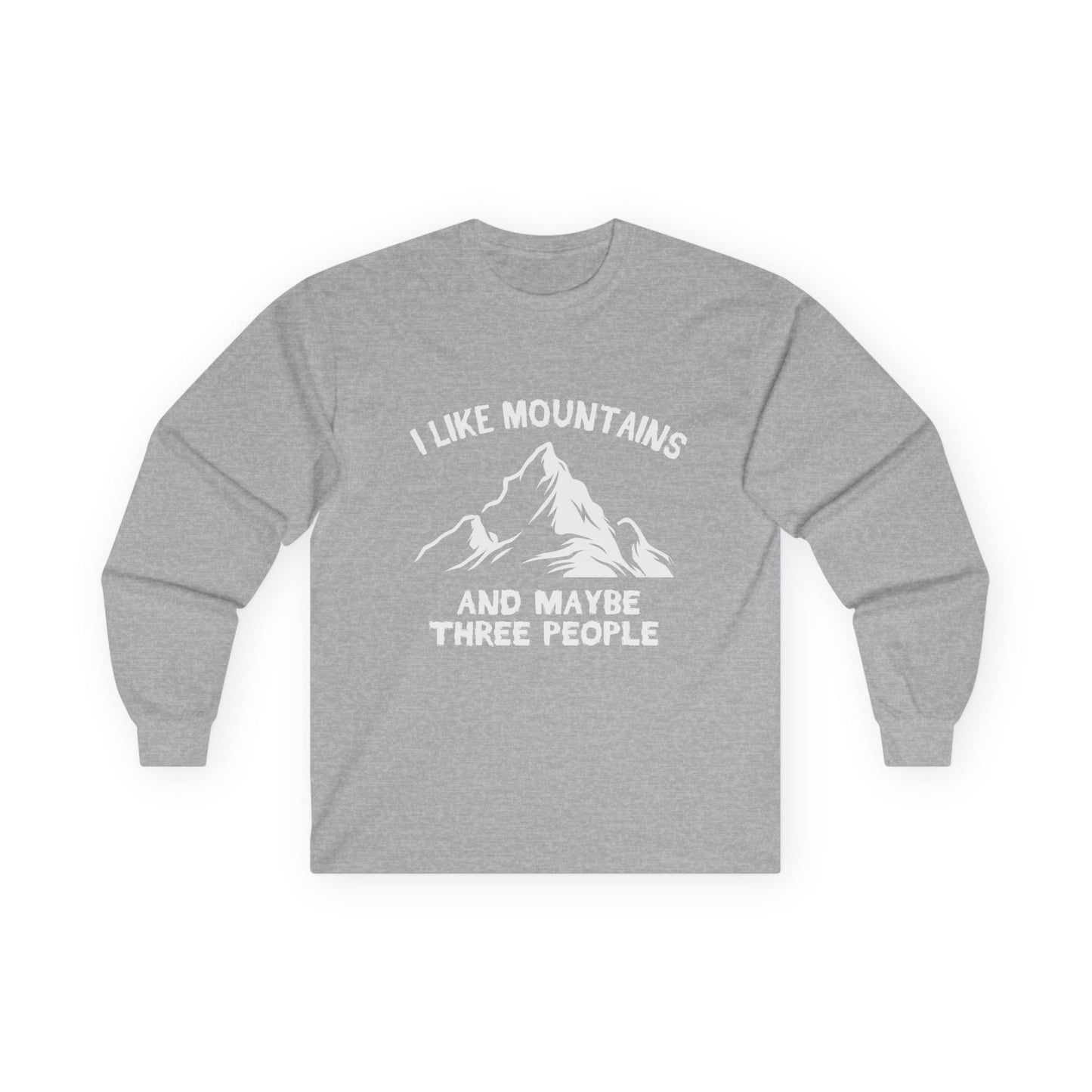 i like mountains long sleeve shirt with humor