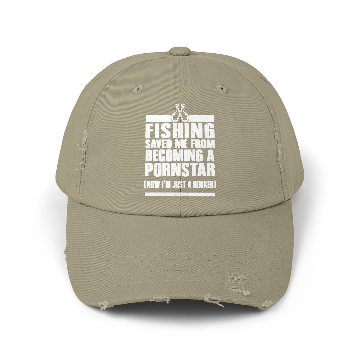 fishing saved me humorous hat for fun loving anglers