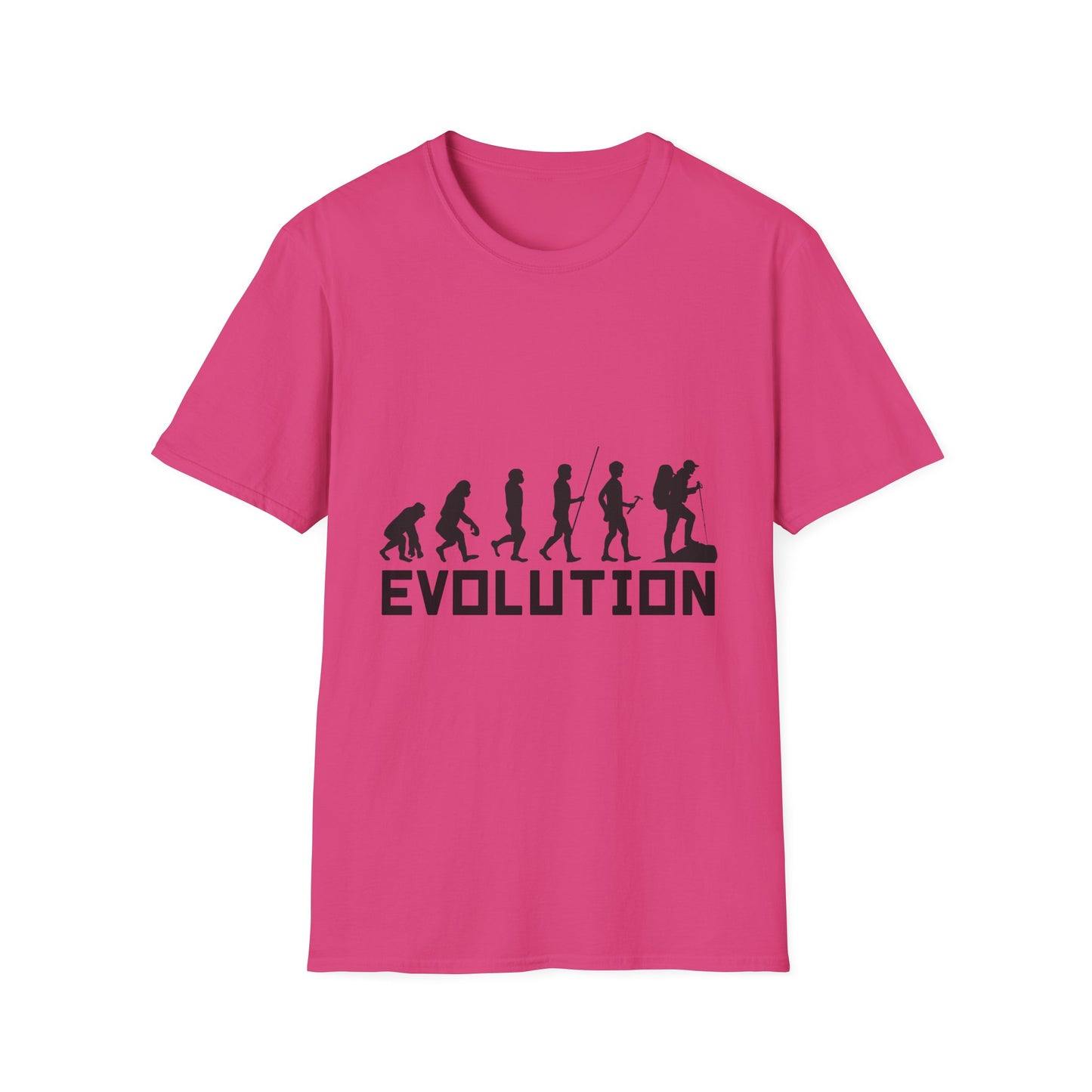 evolutionary journey t-shirt from ape to explorer