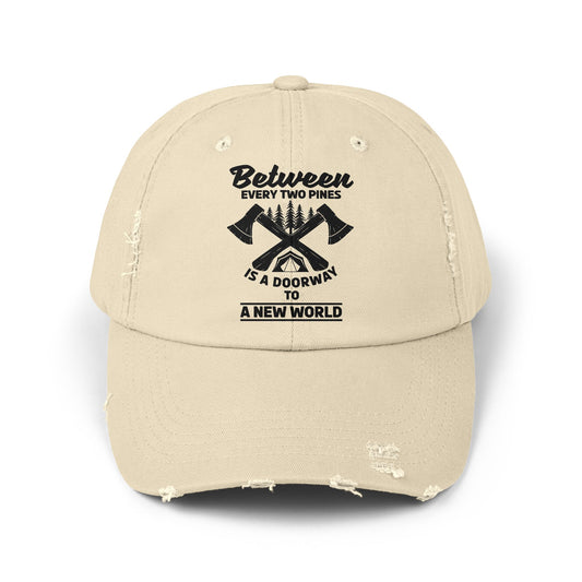 Rustic Adventure Hat With Customizable Wilderness Design