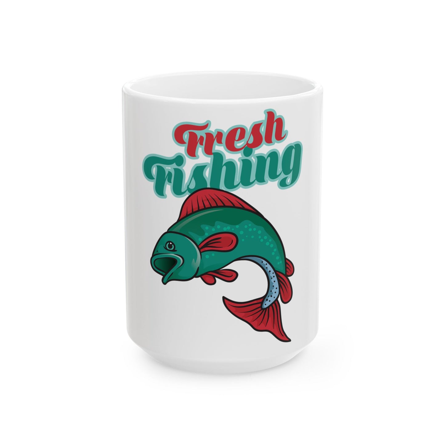 fresh fishing mug bold colors for coffee lovers