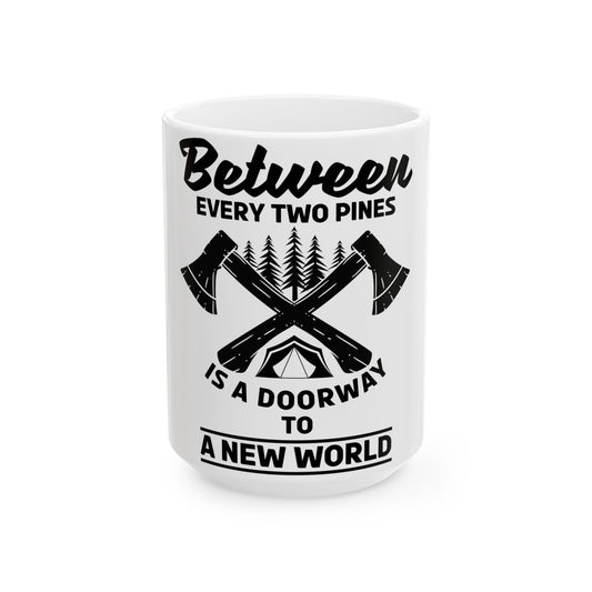 Rugged Adventures Crossed Axes Mug With Custom Option