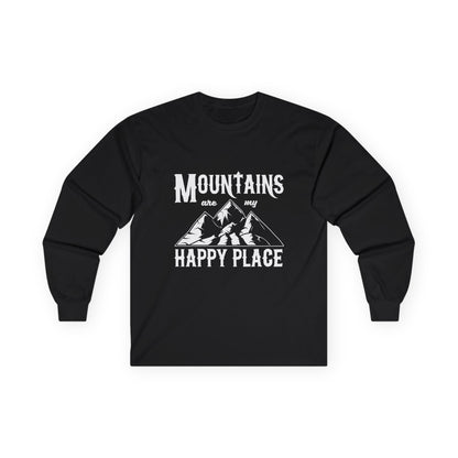 Discover Your Mountain Happy Place Long Sleeve Shirt