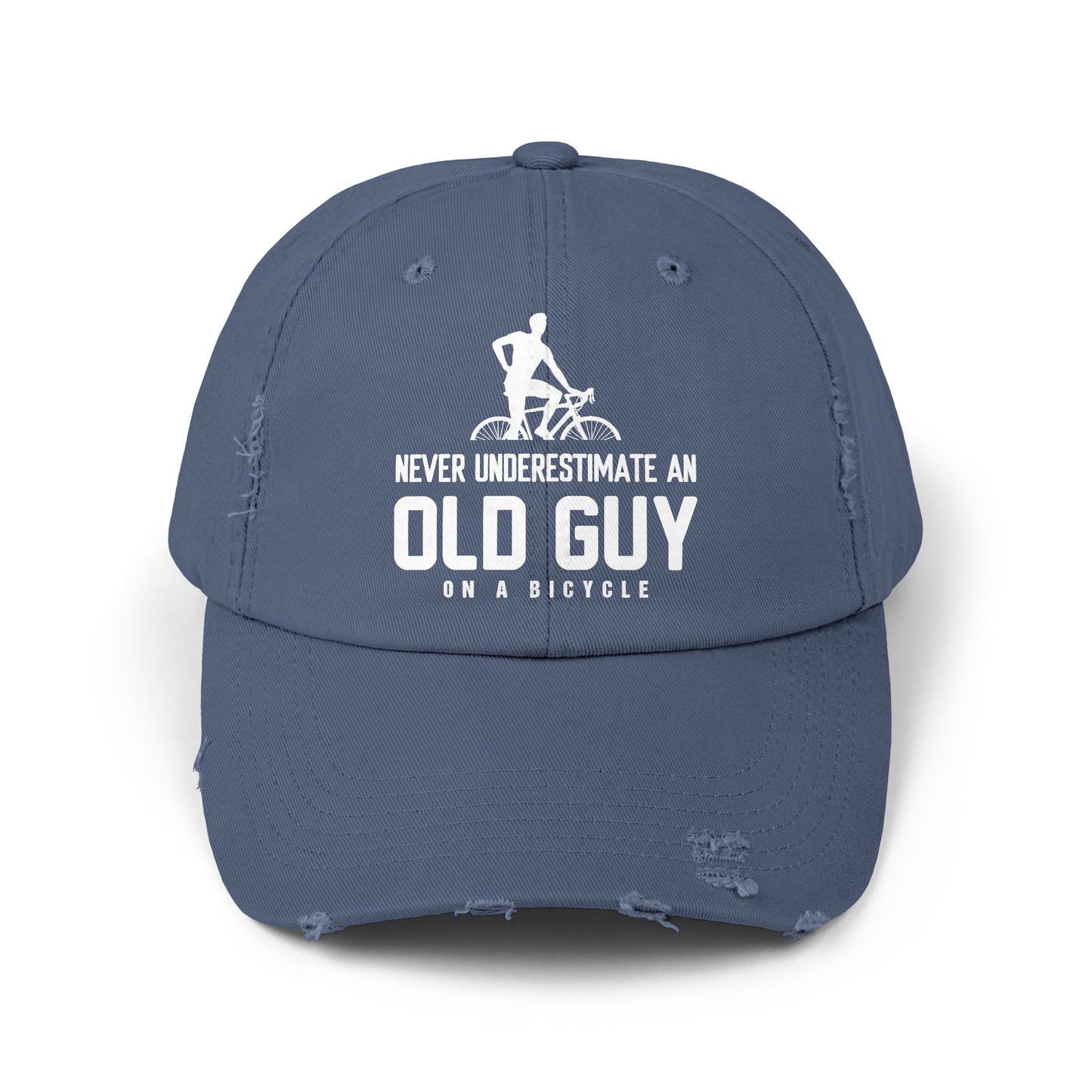 bold statement hat for resilient older cyclists