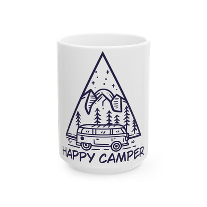 Happy Camper Mug Adventure Awaits In Every Sip