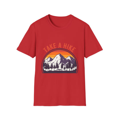 Adventure Awaits Stylish Mountain Sunset T Shirt Design