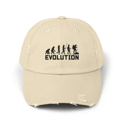 Hat Celebrating Human Evolution And Adventure Journey